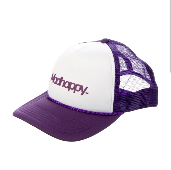 Madhappy Classics Foam Trucker Hat Purple White - Picture 3 of 8